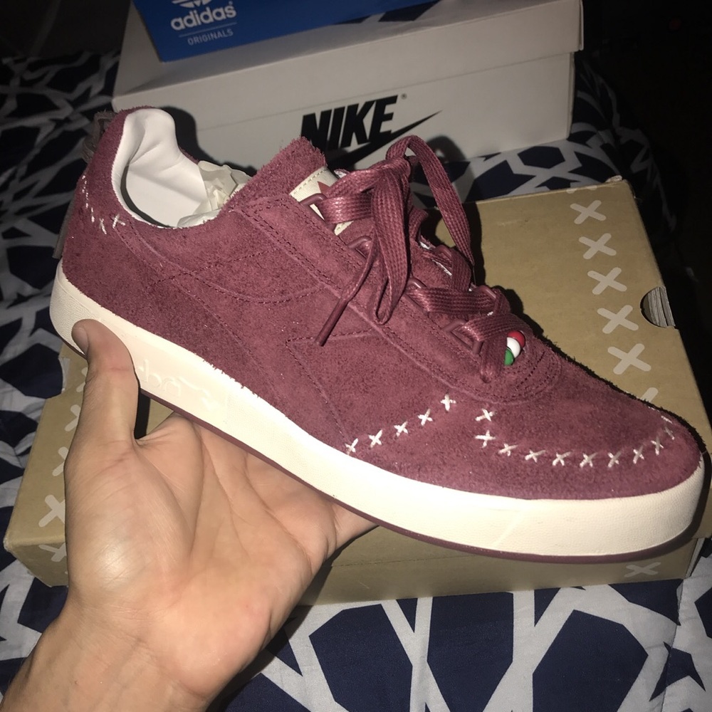 Diadora x Social status (US11) Red Whine 🍷